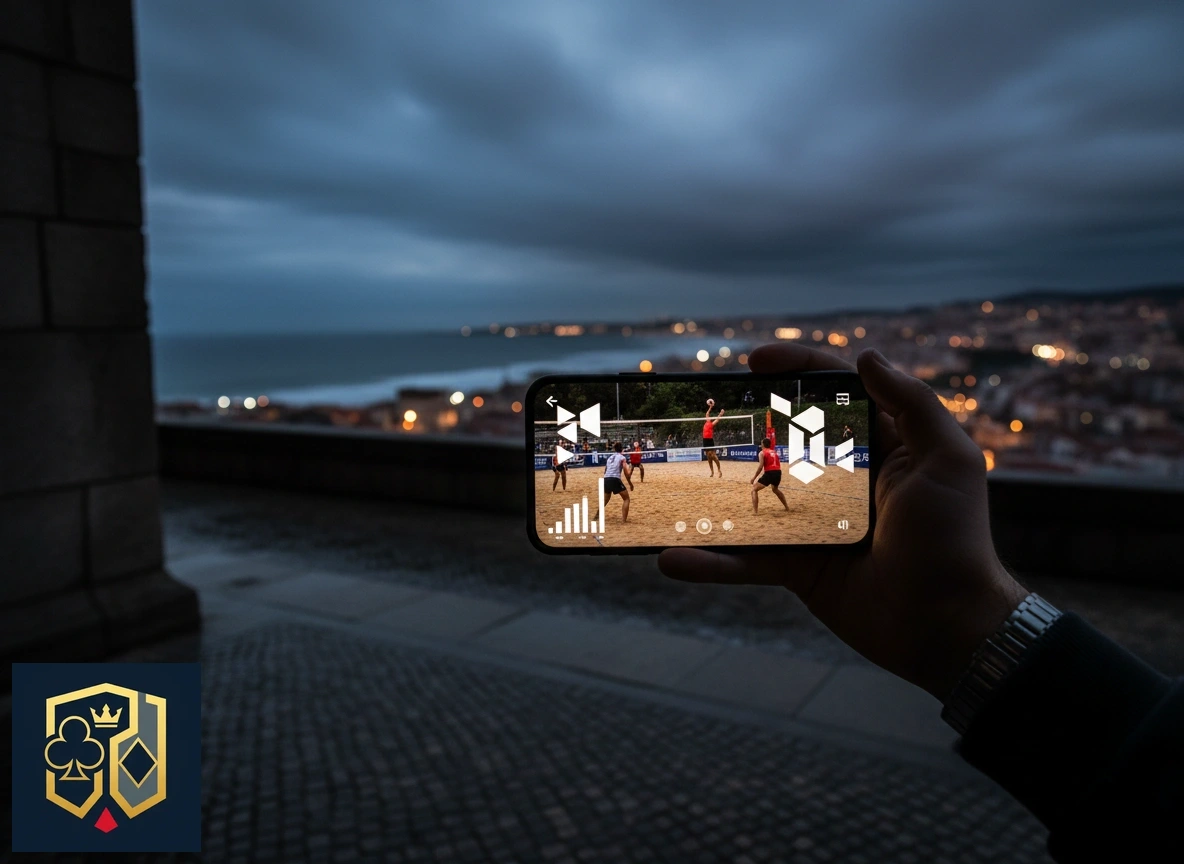 Interface móvel da DKU 21 com acompanhamento em tempo real de pontos por set em voleibol.